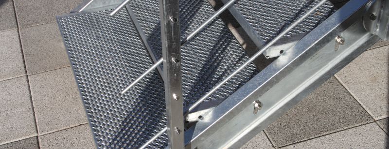 Metal Stairs in Spring